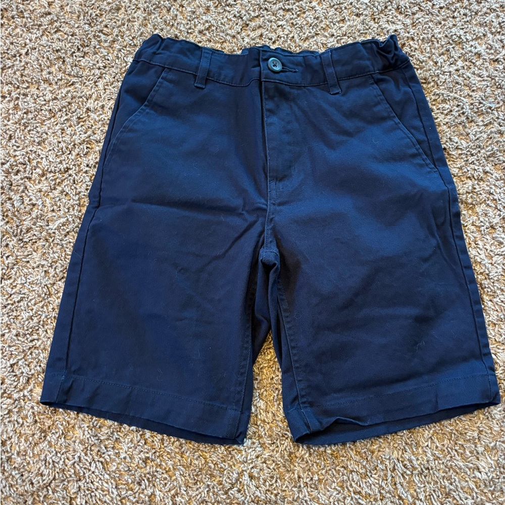 Lands’ End Boys Uniform Shorts Navy Blue Size 12